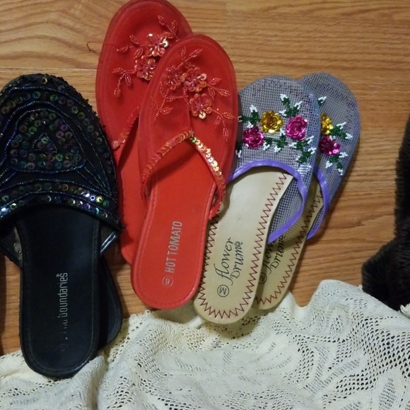 Lot of 5 pairs of Flats n Kitten Heels 8/8.5 - Picture 3 of 3